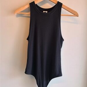 Wilfred Black Sleeveless Fitted Bodysuit